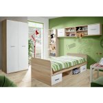 Chambre complte enfant 4p 'dino i' chne & blanc