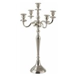Chandelier 5 têtes design classic 63cm argent Chandelier 5 têtes design classic 63cm argent