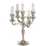 Chandelier argent  5 branches - 26cm