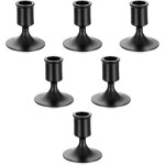 Chandelier bougeoir noir halloween - lot de 6 petite bougeoirs mariage m�tal d�coratifs pour bougies ...