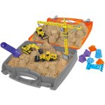 Chantier de construction de sable cintique, jouet dans une valise