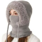 Chapeau d'hiver pour femme - masque de ski multifonctionnel - chapeau de temp�te d'hiver - adapt� au ...