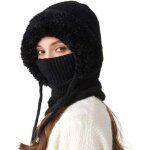 Chapeau d'hiver pour femme - masque de ski multifonctionnel - chapeau de temp�te d'hiver - adapt� au ...