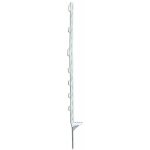 Chapron lemenager - piquet plastique bche renforce blanc 7 isolateurs - h. 1, 05 m