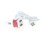 Fomax - chargeur allume - cigare 2 ports usb 2. 4a + cble iphone - silamp