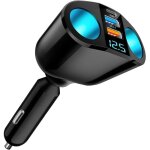 Chargeur allume cigare double prises usb qc3. 0 & pd 12v / 24v, double allume cigare 120w, multiprise ...