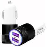 Chargeur allume - cigare usb noir de voiture double ports ultra rapide usb x2 car charger 12 - 24v pour ...