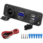 Chargeurs pour automobile 3 en 1 marine switch panel, allume - cigare et voltmtre numrique tanche ...
