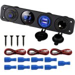 Chargeurs pour automobile 4 en 1 marine switch panel, 12v 4. 2a dual usb socket chargeur prise de courant ...