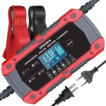 Chargeur batterie 12v 10a intelligent avec �cran lcd pour auto moto camion agm gel sla