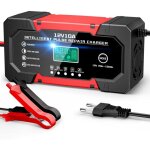 Chargeur de batterie voiture 10a 12v lifepo4 chargeur intelligent pour auto moto avec 5 modes r�paration ...