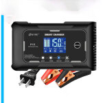 Chargeur de batterie de voiture 12 v / 15 a et 24 v / 10 a, pour voiture, moto, tondeuse � gazon, bateau, ...