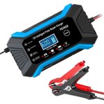 Chargeur de batterie de voiture, chargeur d'entretien intelligent 12 v 6 a, d�sulfateur et mainteneur ...