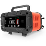 Chargeur intelligent 12v / 24v 0 - 10a - �cran grand format. compatible batteries plomb - acide et lifepo4. ...