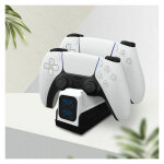 Chargeur manette, 2h rapide chargeur avec 2 types de cble pour manette ps5, station de chargement compatible ...