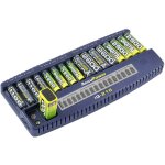 Chargeur de piles rondes accupower iq216 nicd, nimh lr03 (aaa), lr6 (aa), 6lr61 (9 v)