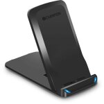 Chargeur sans fil 10w qi sur pied noir