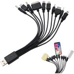 Chargeur universel 10 en 1 pour t�l�phone - c�ble de charge universel avec plusieurs t�tes - c�ble de ...