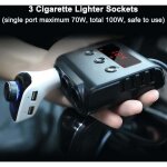 Chargeur de voiture 3 prises multiprise allume cigare 24v / 12v usb chargeur de voiture adaptateur multiple ...