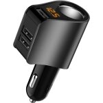 Chargeur de voiture, adaptateur allume - cigare multi - usb, rpartiteur de prise avec 3 usb et voltmtre, ...