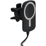 Chargeur voiture induction compatible magsafe 15w avec support grille a�ration