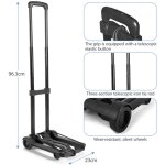 Chariot de bagage pliable  2 roues - diable pliable pour dmnagement et courses
