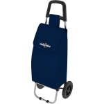 Chariot de courses rolly blue 36x7x90 cm capacit 25kg tissu impermable