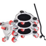 Chariot de d�m�nagement de meubles en acier avec 4 roues capacit� de charge du chariot de d�m�nagement ...