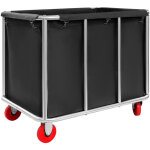 Chariot � linge commercial avec roulettes - qualit� industrielle, robuste, grand chariot pour laverie ...