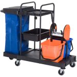 Chariot de nettoyage avec 4 roulettes, chariot  systme pour nettoyage professionnel, 111x63, 3x103 ...