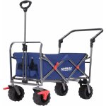 Chariot � main pliable 2 poches en filet capacit� de charge 100 kg - arebos
