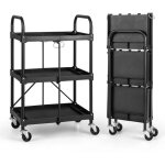 Chariot � outils servante pliante 61 x 44 x 96 cm charge 45 kg multi - usage pratique design en m�tal ...