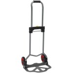 Chariot diable pliable acier 60kg 80x385x710mm