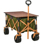 Chariot de transport pliable avec poign�e, chariot de plage, chariot de jardin avec panneau pliant, poids ...