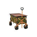 Chariot de transport pliable avec poigne, chariot de plage, chariot de jardin avec panneau pliant, poids ...