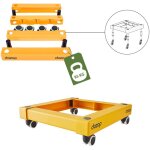 Chariot de transport à roulette - 50 x 50 x 14 cm - déménagement - 85 kg max - ultra robuste - pack and ... Chariot de transport à roulette - 50 x 50 x 14 cm - déménagement - 85 kg max - ultra robuste - pack and ...
