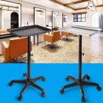 Chariot de travail mobile de chariot de coiffure, chariot de beaut� r�glable en hauteur, chariot coiffeur, ...
