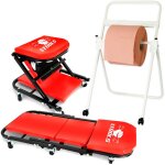 Chariot de visite bm tools mcanicien convertible en sige tabouret d'atelier - garagiste / 2 en 1 - ...