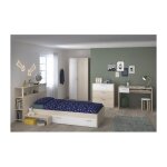 Charlemagne chambre enfant complete - tete de lit + lit + commode + armoire + bureau - contemporain - ...