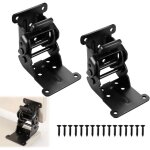 Charni�res autobloquantes invisibles, 2 pi�ces support pliable rabattable � 0 - 90 - 180 degr�s, verrouillage ...