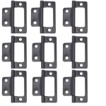 Feiyue - charnires pour meubles, armoires, pianos, portes sans mortaise, noir mat, petit format, 12 ...