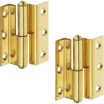 Charni�re de meuble en laiton charni�re de porte de chambre coud�e paumelle � visser - h1919 charni�re ...