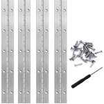 Charniere piano 25cm charniere inox charnière plate avec vis pour portes armoires de piano 4 pièces, ... Charniere piano 25cm charniere inox charnière plate avec vis pour portes armoires de piano 4 pièces, ...