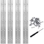 Charniere piano 25cm charniere inox charnière plate avec vis pour portes armoires de piano 4 pièces, ... Charniere piano 25cm charniere inox charnière plate avec vis pour portes armoires de piano 4 pièces, ...
