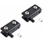 Charni�re pivotante de porte en verre en acier inoxydable, pince de charni�re de porte en verre r�glable ...