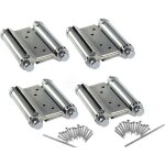 Charni�res de porte battante en acier inoxydable, 2 paires, 3 pouces pour comptoir de caf� de salon, ...
