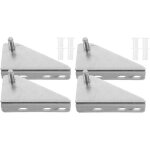 Charni�re de porte r�frig�rateur en inox 4 pi�ces avec capuchon en caoutchouc accessoire de remplacement ...