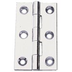 Charni�res rectangulaires 70 x 40 mm - laiton poli �tir� - broche inox - metaux ouvres & decores