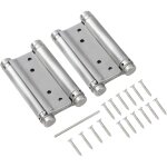 Charnières à ressort à double action 4' 100mm, 1 paire avec vis charnières de porte battantes doubles ... Charnières à ressort à double action 4' 100mm, 1 paire avec vis charnières de porte battantes doubles ...