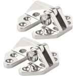 Charni�res trappe marine miroir - lot de 2 - acier 316 - goupille amovible - pour quincaillerie bateau ...